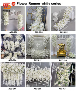SMOOTH Factory Decoration Supplier Coffee Floral Table Runner Artificial Flower Table Runners With the Best Quality - Product Image 3