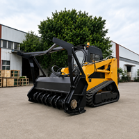 Broyeur forestier hydraulique robuste pour chargeuse compacte, idéal pour l'aménagement paysager agricole