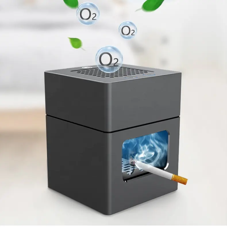 अभिनव पोर्टेबल ऐशट्रे शोधक HEPA फिल्टर का भुगतान क्या दूसरा-हाथ शुद्ध हवा सिगरेट धारक निर्धूम इलेक्ट्रॉनिक ऐशट्रे