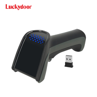 Pemindai Barcode Nirkabel 2D Luckydoor, Pembaca Kode QR Portabel, Antarmuka USB, Tersedia