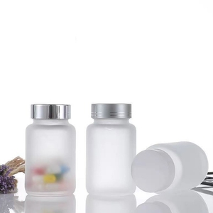Frasco de Vidro Fosco Vazio para Cápsulas de Remédio com Logotipo Personalizado 100ml 120ml 500ml Tampa Rosqueável Impressão em Serigrafia Padrão Farmacêutico - Product Image 2