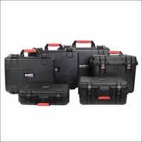Boîte à outils en plastique ABS rigide à prix raisonnable, résistante aux chocs IK10, étanche IP67, pour le stockage et la protection des équipements, avec mousse personnalisée