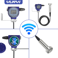 Yunyi Laguna de aguas residuales Sensor de nivel inalámbrico No obstruye el área remota con energía solar LCD