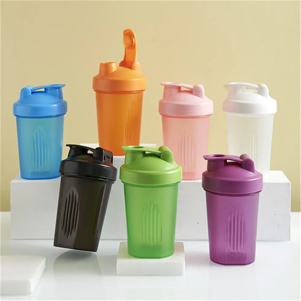 400ml Leak-proof BPA Free Water Plastic Bottle Gym Shaker Bottle