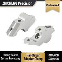 Adaptateur de Guidon CNC en Aluminium pour Conversion de Diamètre 22mm à 28.6mm, Rehausseur de Guidon Large pour Moto Tout-Terrain KTM Honda Husqvarna