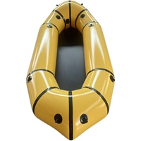 Fabrikneues aufblasbares TPU/PVC-Packraft-Kajak für eine Person – leichtes, wasserdichtes Sport-, Drift-, Angel- und Flussabenteuerboot
