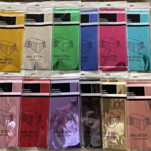 <span class=keywords><strong>Tovaglia</strong></span> in foglio di alluminio tinta unita in <span class=keywords><strong>plastica</strong></span> antiolio usa e getta <span class=keywords><strong>blu</strong></span> - Product Image 2