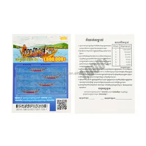 Lottery Ticket High Definition Printing Wholesale Data Variable Scratch Off Custom Lottery Tickets