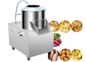 Machine à nettoyer et à peler les pommes de terre en acier inoxydable de petite taille pour la maison, machine à peler automatique commerciale pour les patates douces et le gingembre - Product Image 2