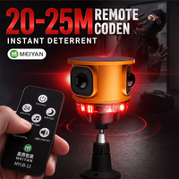 Sirène d'alarme solaire à détecteur de mouvement PIR 360° 120 dB, lumière stroboscopique extérieure étanche, alerte de sécurité, vente en gros