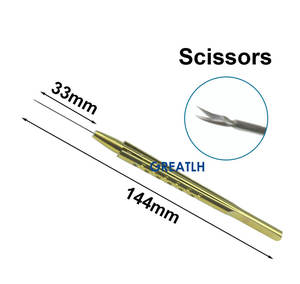 เครื่องมือผ่าตัดตาไทเทเนียมคีมหยักคีมตาข่าย Capsulorhexis พร้อมที่จับกอล์ฟ - Product Image 4