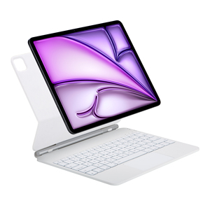 Nouveau clavier mécanique sans fil rétroéclairé LED style Maice ultra-blanc avec pavé tactile en TPU pour iPad 10,9 pouces - Product Image 1