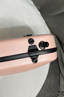 Wholesale High Grade White Durable Triangle Pink Fiberglass Violin Case No Bow Holder Musical Instrument