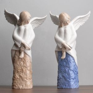 Style européen moderne maison salon TV armoire à vin décoration céramique ailes d'<span class=keywords><strong>ange</strong></span> cadeau <span class=keywords><strong>poterie</strong></span> et émail Genre - Product Image 2