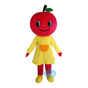 Disfraz <span class=keywords><strong>de</strong></span> Mascota <span class=keywords><strong>de</strong></span> Carnaval <span class=keywords><strong>de</strong></span> <span class=keywords><strong>Anime</strong></span> Red Apple Girl, Personalizado - Product Image 1