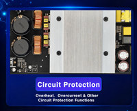 Amplificateur audio numérique professionnel AUWAY E-2500 2 canaux en métal, classe D, 800W 4 Ohm, protection multi-mode, pour home cinéma et petits événements en direct