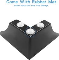 Pieds de meubles, pieds de canapé en métal noir, pieds de table, rehausseurs de chaise en métal, pieds de remplacement robustes pour bricolage
