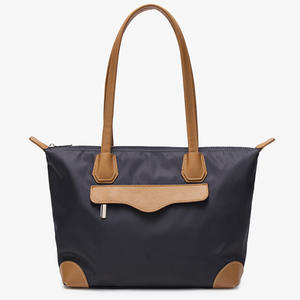 Large Capacity Korean Version Women's Single Shoulder Shopping <b>Bag</b> New Leisure Style Zipper Closure <b>College</b> Fashion Simple Style - Product Image 2