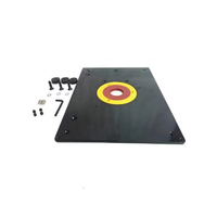 RT015 Mesa de Trabajo Abatible para Fresadora, Banco de Trabajo Doméstico para Carpintería, Herramientas de Trabajo en Madera, Placa de Aleación de Aluminio, Fuente de Alimentación Manual