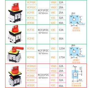 Nouvel interrupteur de charge original VCF4C KCF2PZC+V4C 80A Interrupteur d'isolement pour Schneider - Product Image 6