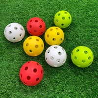 Balle de pickleball de 72 mm haute résistance, anti-fissuration, 26 et 40 trous, couleurs assorties, couleur personnalisable