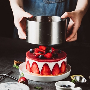 Nhà Máy Giá thép không gỉ Vòng bánh khuôn Pastry Baking công cụ Mousse Vòng mousse bánh nướng cho đám cưới sinh nhật - Product Image 3