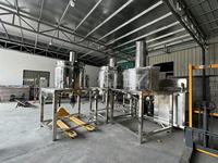 1000 litres en acier inoxydable réacteur sous vide émulsifiant liquide homogénéisateur machine dentifrice homogénéisateur mélangeur