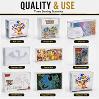 Boîte de présentation magnétique transparente en acrylique anti-poussière pour cartes TCG Elite Trainer Box