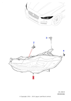 Phare LED Gauche Droit 12V 70W T4N25560 T4N25554 pour Jaguar XE X760 2015-Présent Remplacement et Amélioration