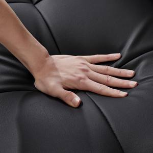 PU 인조 가죽 3 인승 단면 소파 침대 크롬 다리 현대 아파트 블랙 Clic Clac 이불 - Product Image 4