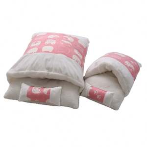 Camas para Gatos de Felpa Suave y Cálida a Precio de Fábrica, con Colchoneta Extraíble y Lavable, Bolsa de Dormir para Gatos - Product Image 2