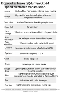 Bicicleta de Carreras TWITTER Peak de Fibra de Carbono con 24 Velocidades y Cambio Inalámbrico - Product Image 3