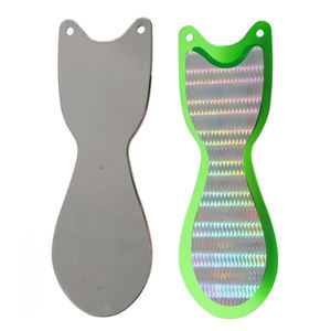 Leurre de pêche à la traîne TGD de haute qualité OEM 8 pouces/9,5 pouces, leurres de pêche au saumon 20 cm/24 cm, chrome argenté, grands flashers Spin Doctor avec rubans - Product Image 1