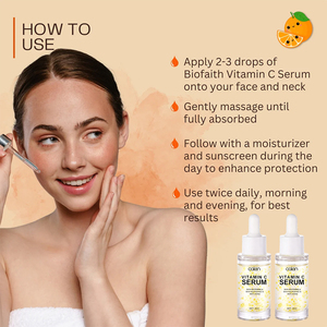 Sérum Visage Anti-rides et Éclaircissant Bio à l'Acide Hyaluronique et Vitamine C, 30ml, Marque Privée OEM - Product Image 6