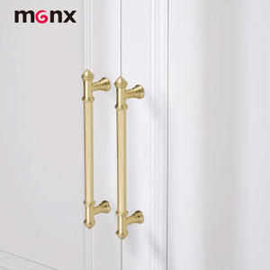 Wholesale Vertical Texture Solid Zinc Alloy Cabinet Pull Combo Long Bar Round <strong>Knob</strong> Handle for Luxury Wardrobe Furniture Hardware - Product Image 4