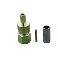 Connecteur à sertir SMC RF coaxial, adaptateur jack femelle pour câble RG316 RG174 RG188