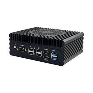 ADELI Micro <strong>Rugged</strong> Industrial Computer Octa Core I3 N305 <strong>Small</strong> Case 4 Network Ports Dual Serial RS232 Intel New AU/EU Plug - Product Image 2
