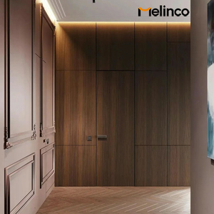 باب داخلي فاخر من ميلينكو للمنازل مقاوم للحريق قابل للتخصيص بتصميم عصري مصنوع من مواد مركبة وفتح يدوي - Product Image 3