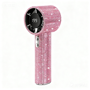 Ventilador de Pestañas Turbo Portátil S5 Diamond Fan con Pantalla LED y 199 Ajustes de Velocidad para Extensiones de Pestañas, Venta al por Mayor de Fábrica - Product Image 1