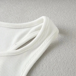 <span class=keywords><strong>2022</strong></span> nueva llegada Racer Vest Ins Trend estilo europeo y americano corto sin mangas mujeres Crop Tank Top - Product Image 5