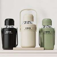 Nouvelle Bouteille de Voyage Tendance 2026 en Acier Inoxydable Isotherme 30oz 40oz, Gourde Isotherme à Double Paroi avec Poignée