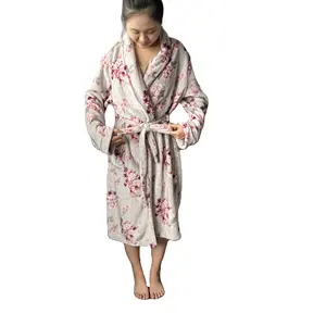 Женские банные халаты, одежда для сна, Пижама, Прямая продажа с завода, женские ночные платья большого размера, ночное платье с длинным рукавом