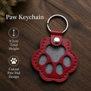 Portachiavi commemorativo all'ingrosso per animali domestici, a forma di zampa, ecologico, solido, leggero, confortevole, moderno, con ornamento - Product Image 1