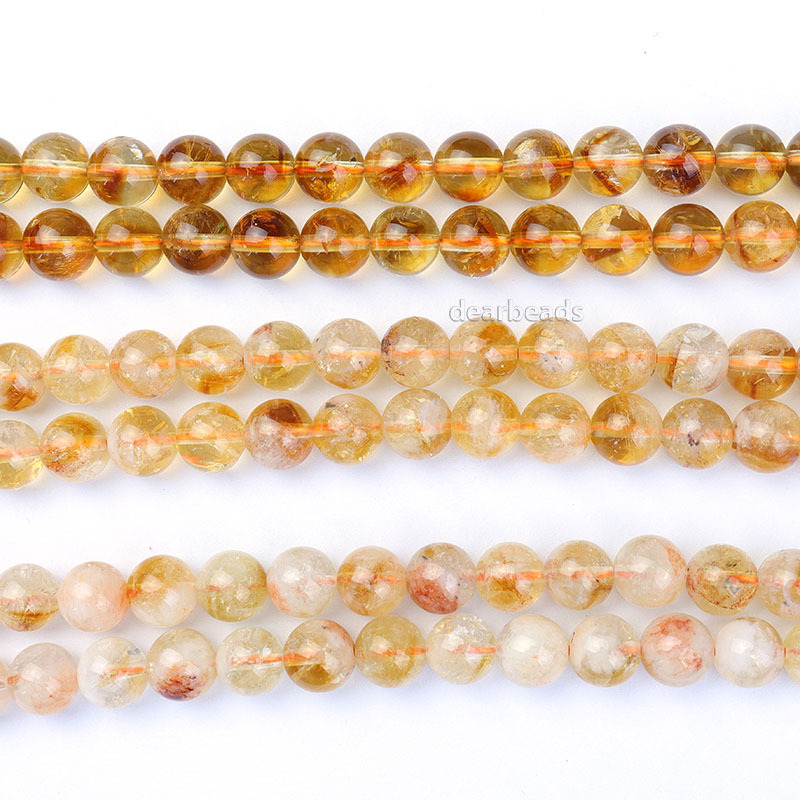 Yellow Unisex Citrine 8Mm Round Bead Bracelet at Rs 899/piece in