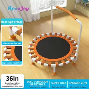 Trampolín para Niños para Interiores con Red de Seguridad y Barandilla, Cama Elástica Resistente, Juguete para Niños y Niñas para Hacer Ejercicio - Product Image 3