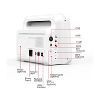 Moniteur de signes vitaux multiparamètres avec fonction capnographie EtCO2 pour chirurgie, anesthésie et usage vétérinaire