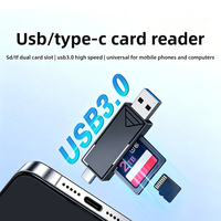 Lector de Tarjetas USB2.0 para Teléfono Móvil, TF/SD, Alta Velocidad, Multifunción, Tipo-C, Un Solo Puerto, OTG, Material ABS, Venta al Por Mayor
