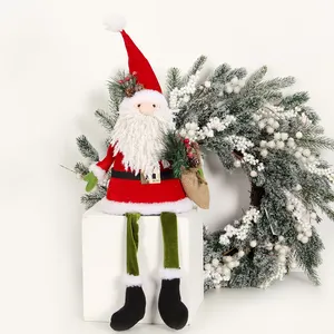 ファンシークリスマスGnomeクリスマスオーナメントサンタクロースホワイトぬいぐるみクリスマスデコレーションGnomeスウェーデンのぬいぐるみGnome家の装飾用