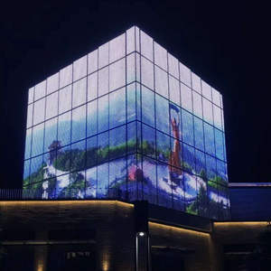 P40 đầy đủ màu sắc RGB linh hoạt trong suốt LED hiển thị hoặc Led Curtain <span class=keywords><strong>Screen</strong></span> lưới ngoài trời cho quảng cáo ngoài trời hiển thị - Product Image 6