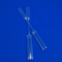 Tube en verre poli personnalisé Anxin pour équipement chimique de laboratoire, services de cintrage, découpe et soudage, pureté SiO2 99,99%, Ozone